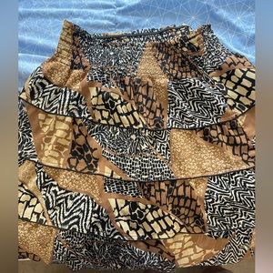 Animal print skirt